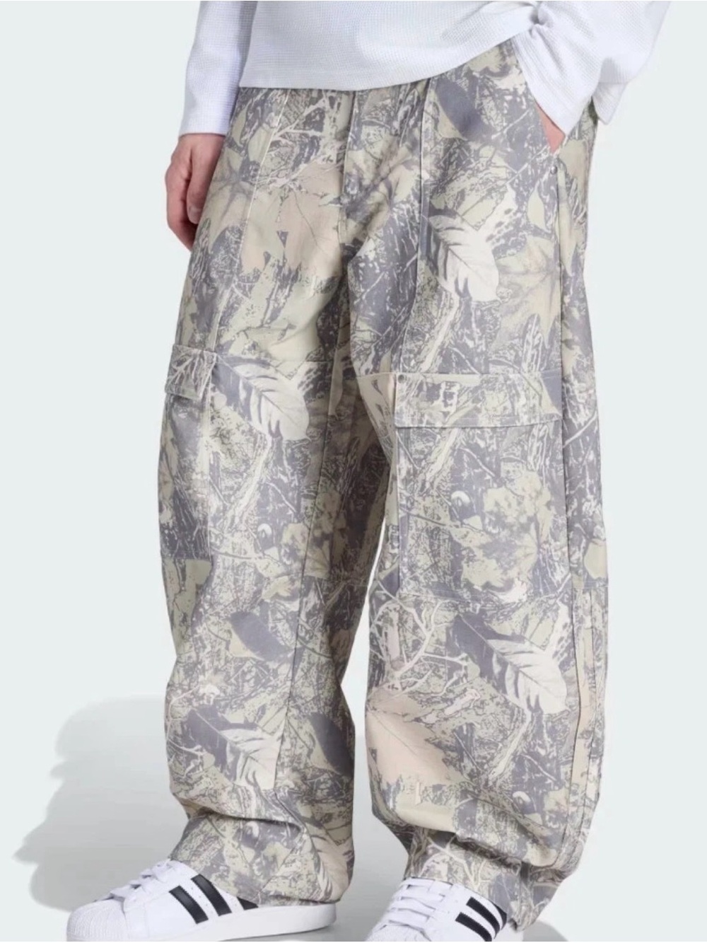 Adidas Originals Canvas Cargo Work Pants Real Tree AsiaFit KG6443 NWT Size 38x30
